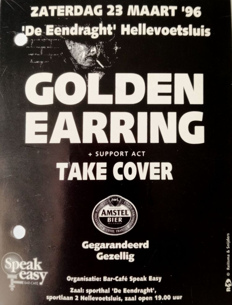 Golden Earring show ticket Hellevoetslui - Sporthal De Eendracht